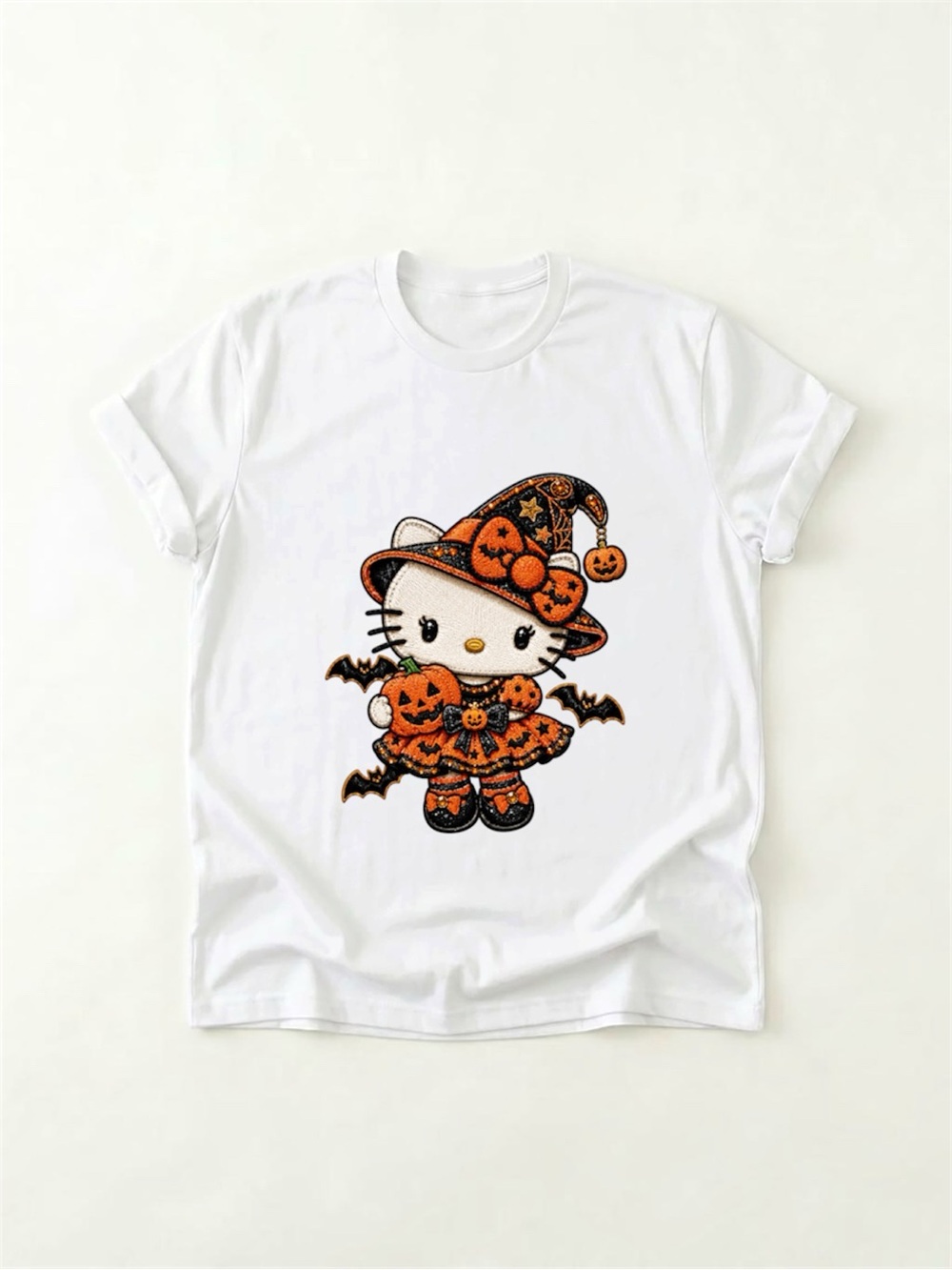Personalized Kids Halloween T-Shirt | Custom Name Faux Embroidery Tee | 12M–10 - Picture 15 of 16